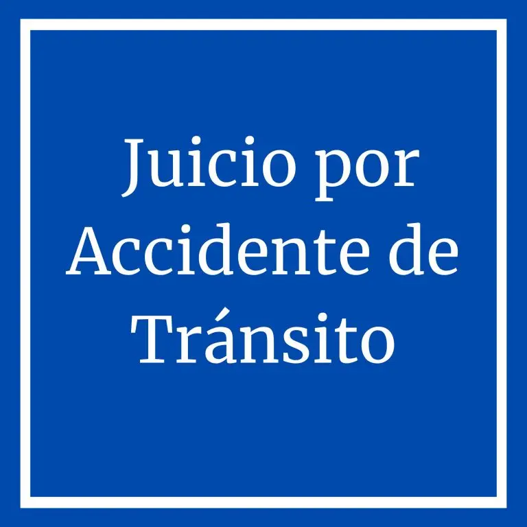 Juicio por accidentes de transito